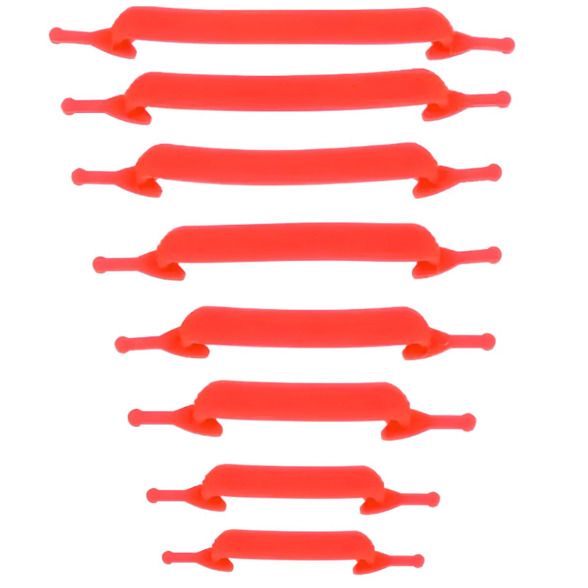 Cadarço De Silicone O Par Elástico Vermelho Cadarço De Silicone O Par Elástico Vermelho